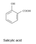 Salicylic acid molecular structure