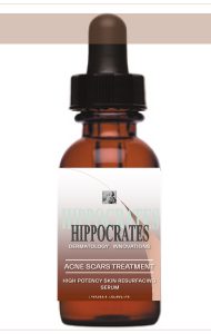 Skin resurfacing serum for treatment of acne scars